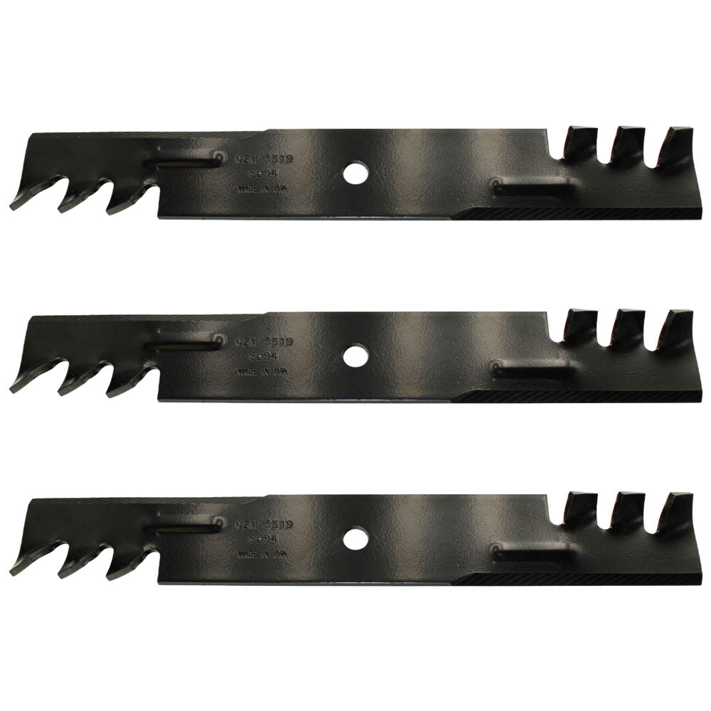 1-7037 Qty 3: Toothed Mower Blades Fits Yazoo/Kees Commercial Zero-Turn Mowers