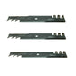 100341 Qty 3: Toothed Mower Blade Fits Husqvarna IZ5221TKAA 968999305