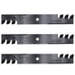 00273100 Qty 3: Toothed Mower Blades Fits Ariens Zero-Turn Mowers