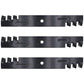 Set of 3 Mulching Mower Blades for Snapper Yazoo Kees 52" 100341 363055