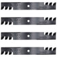 D18037 Qty 4: Toothed Mower Blades Fits Great Dane Zero-Turn Mowers