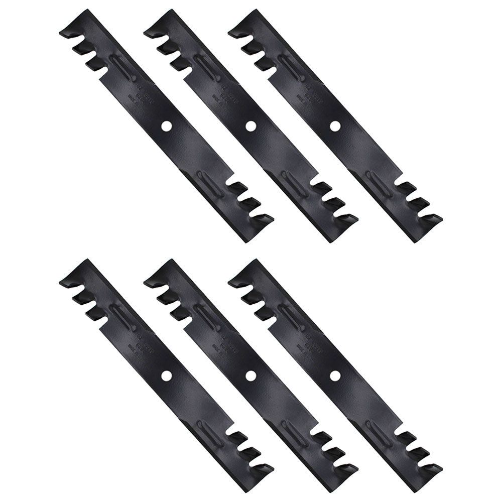 1-7037 Qty 6: Toothed Mower Blades Fits Snapper Zero-Turn Mowers