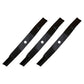 Three Mower Blades Left Hand Cut Fits Woods 13404 13404KT 31306 31306KT