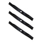 Three Mower Blades Left Hand Cut Fits Woods 13404 13404KT 31306 31306KT