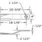MOQ20-0011-AIC CCW Lift Rotary Cutter Blade