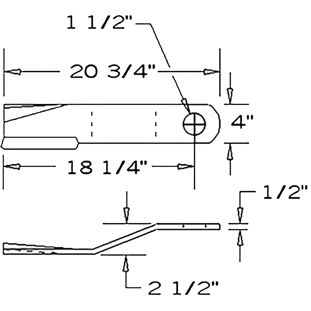 Rotary Cutter Blade Offset CCW Lift fits Bush Hog 3214 3368 80A84324
