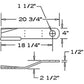 CCW Lift Rotary Cutter Blade Fits 13368 3008 3214 3368 80A84324 80A86664 80A8666