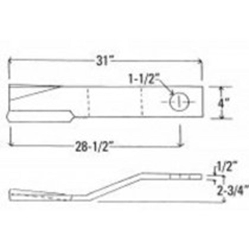 New Rotary Cutter Blade SM7557 for Bush Hog 1207, 1220, 1256, 1257, 1257R-2++