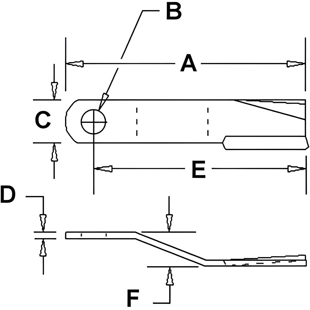 MOQ20-0040-AIC CW Lift Rotary Cutter Blade