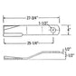 CCW Lift Rotary Cutter Blade Fits Rhino Replaces 401-015