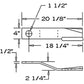 Rotary Cutter Blade CW Lift fits Rhino TW120 SR15M 1251372
