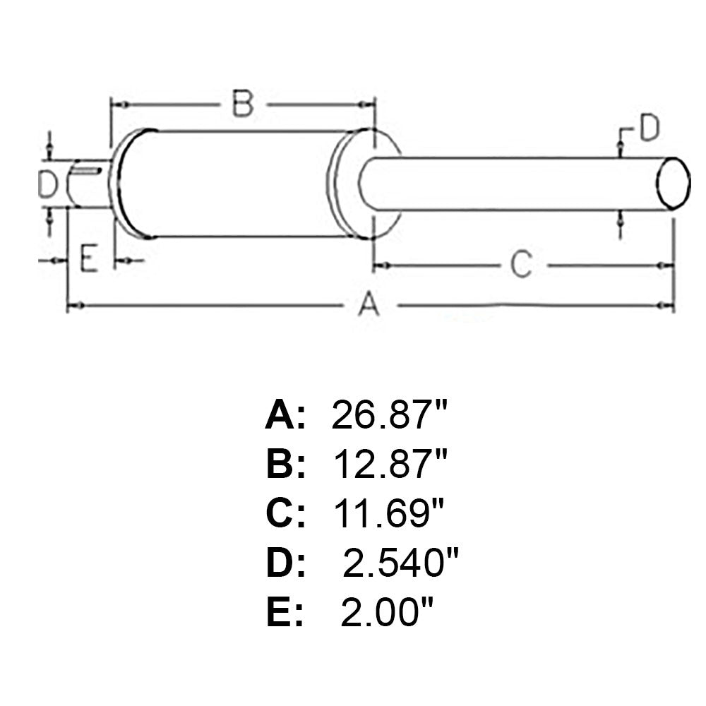 Muffler Fits International 454 474 475 574 674 529365R91 529372R1 529372R91