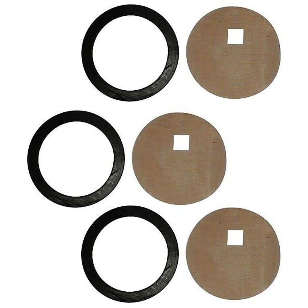 825509M1 Qty 3: Fuel Sediment Bowl Gasket & Screen Set Fits Massey Ferguson
