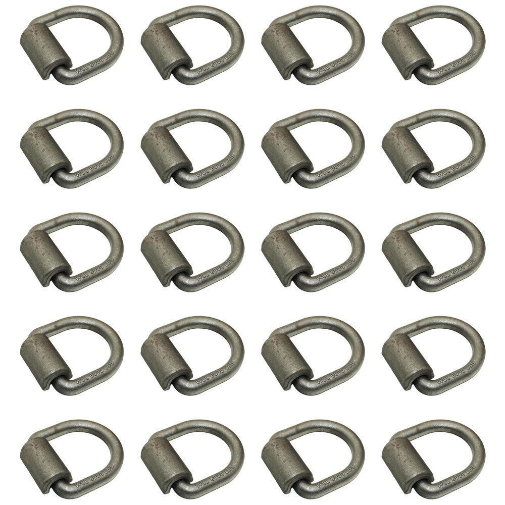 N/A Qty 20: 5/8" Weld On D-Ring Fits Universal Products Universal Fit