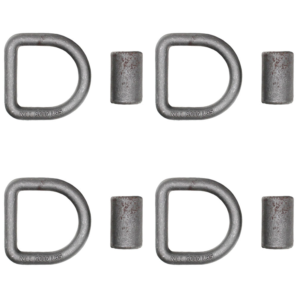 N/A Qty 4: 5/8" Weld On D-Ring Fits Universal Products Universal Fit