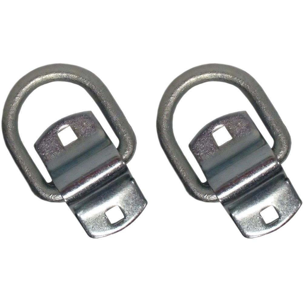 DR050-SC Qty 2: 1/2" Bolt-on D-Ring & Clip Fits Universal
