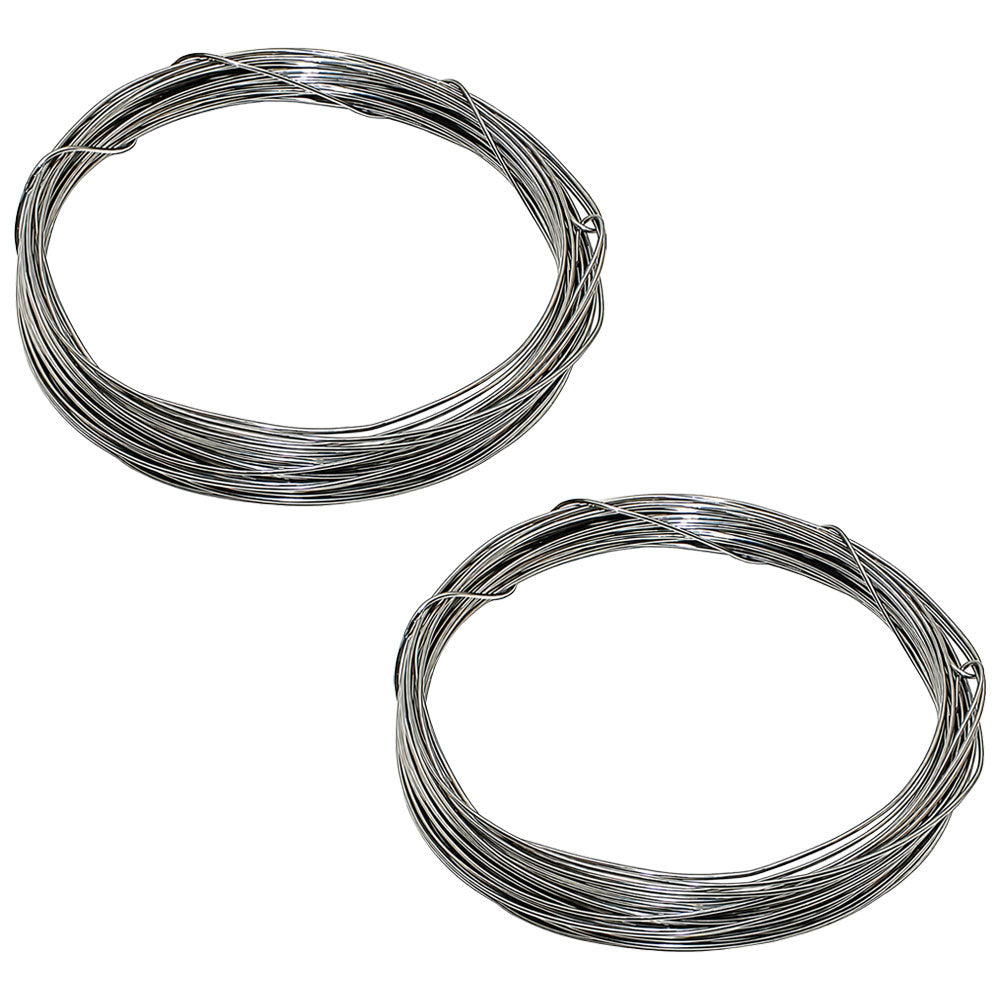 SNARE-Steel Qty 2: Stainless Steel Snare Wire (25 ft) Fits Universal Products
