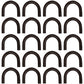 20 Pack 1/2" Thick Weld-On Type D-Rings 2"ID x 3"OD TL20012 Heavy Duty Steel