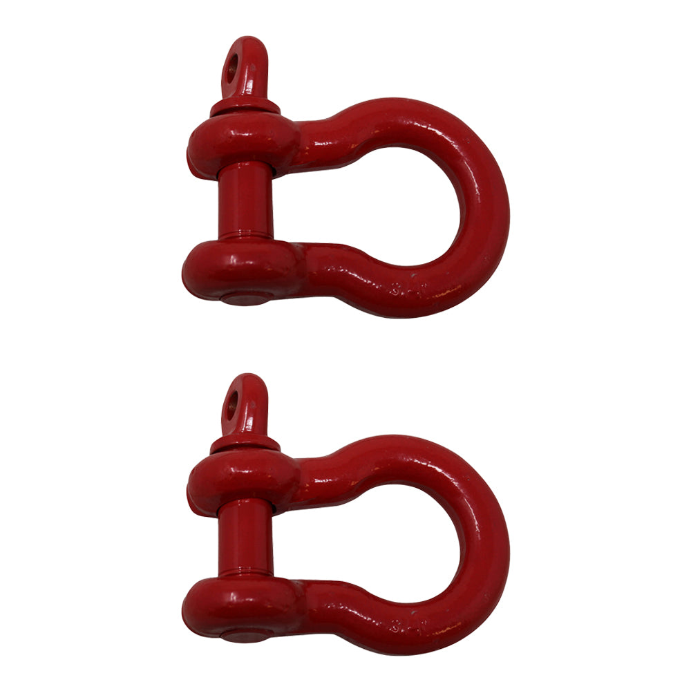 Two New .75" Shackle D-Rings (with Pins) for Rope Cable Chain Rigging 3-1/4 WLL