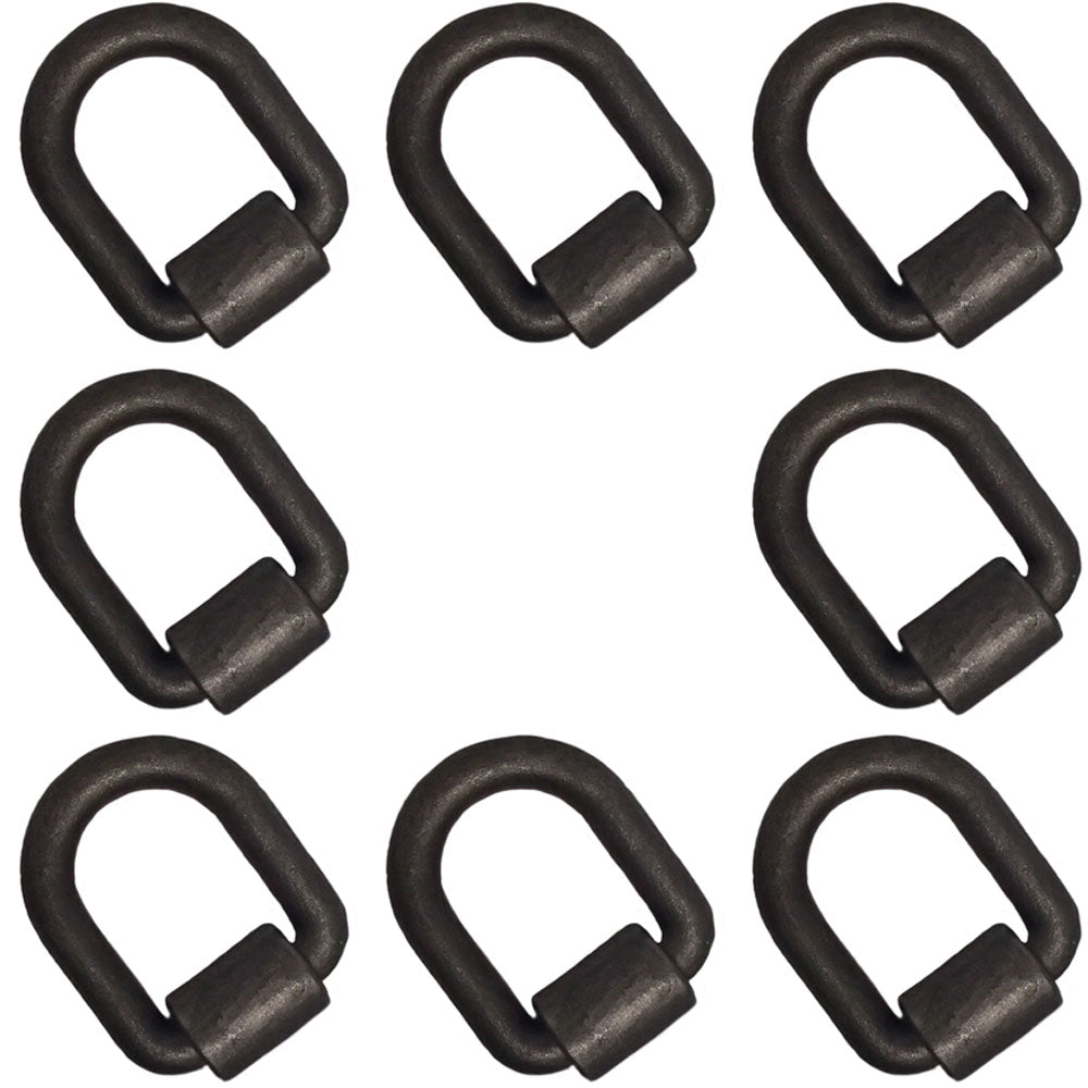 8 DR100L Qty 8: 1" Weld On D-Ring Fits Universal Products Various