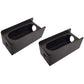 Set of 2 Steel Trailer 6" Oval Tail Light / 2" Round Side Light Mount Box -