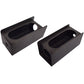 Set of 2 Steel Trailer 6" Oval Tail Light / 2" Round Side Light Mount Box -