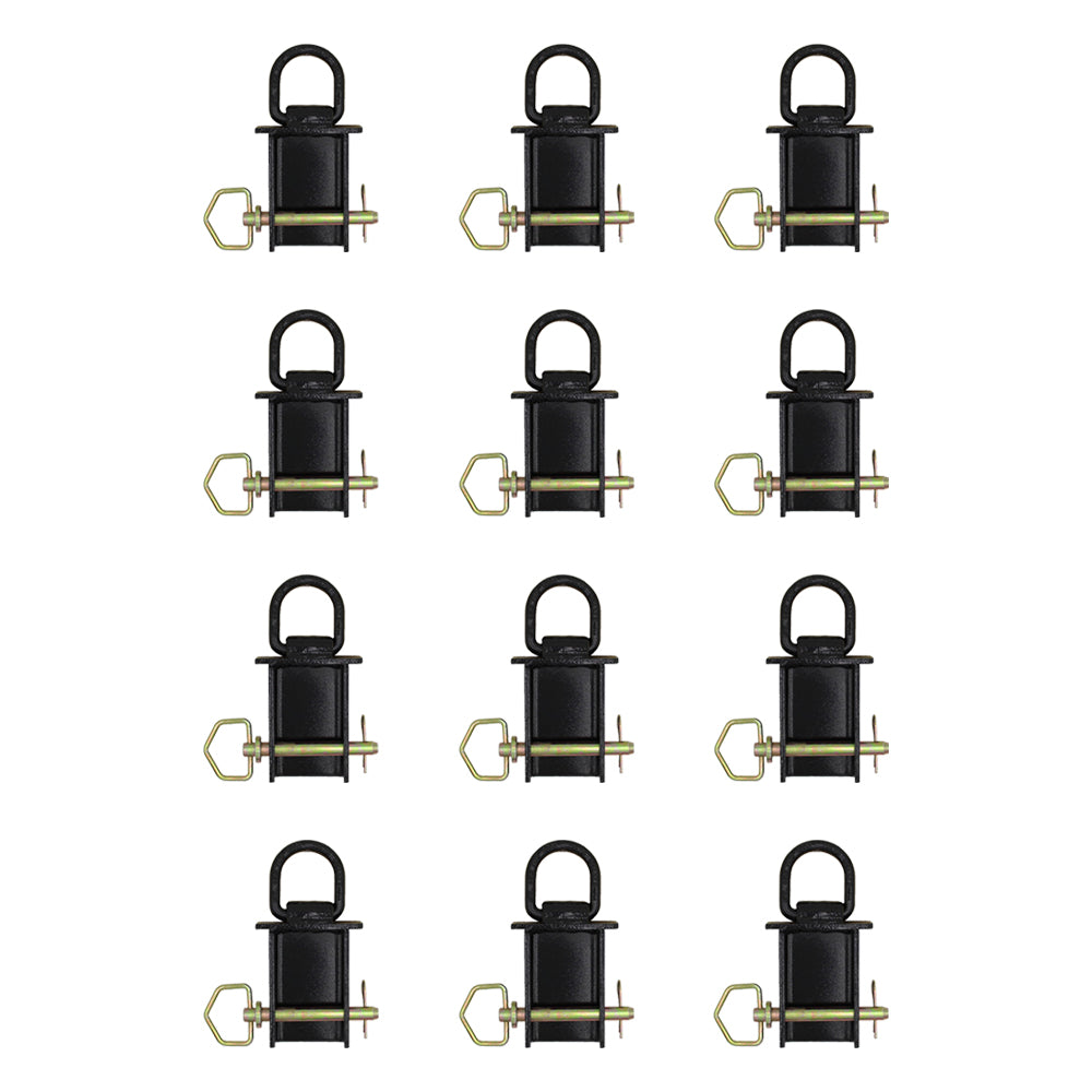 Twelve D-Ring Stake Pockets Removable Transport Trailer Tie Down Anchor Point