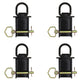 4 Pack 12,000 lb Stake Pocket D Rings Heavy Duty Removable Trailer Tie Downs