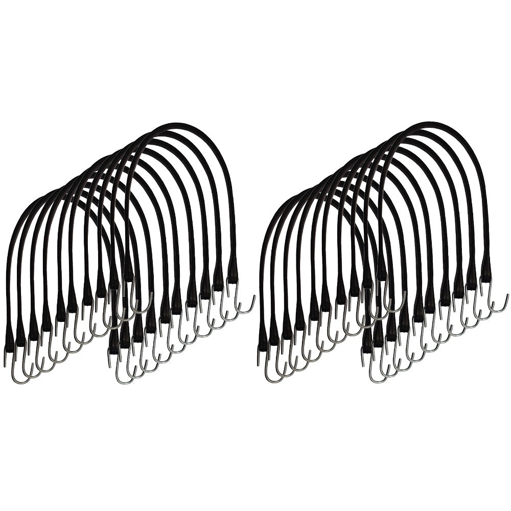 20 Heavy Duty Tarp Tie Down 21" Bungee Straps for Cargo Truck Trailer Flatbeds