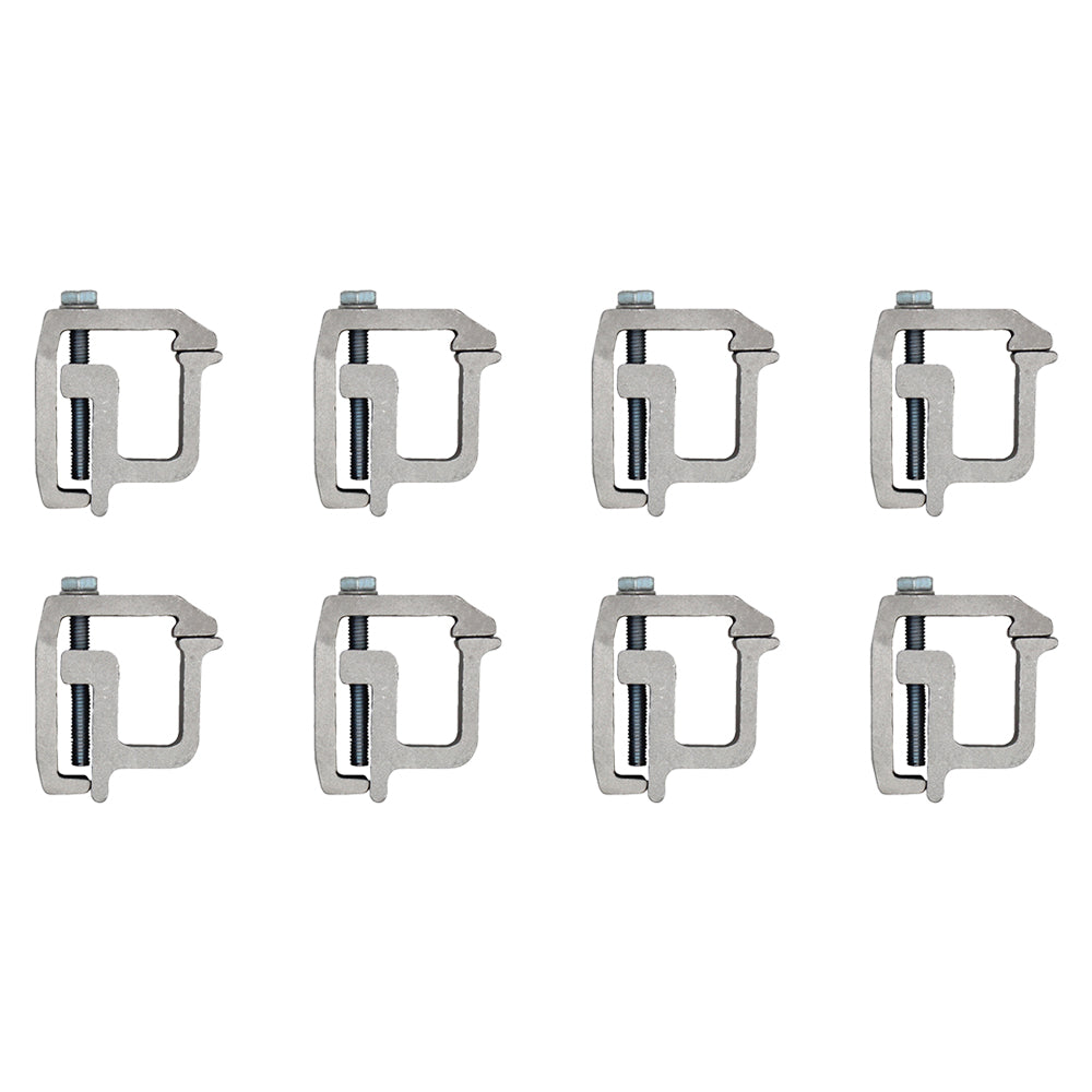 (Pack of 8) Aluminum Truck Cap Mounting Clamp for Laventure OTK20-0291 OTK200291