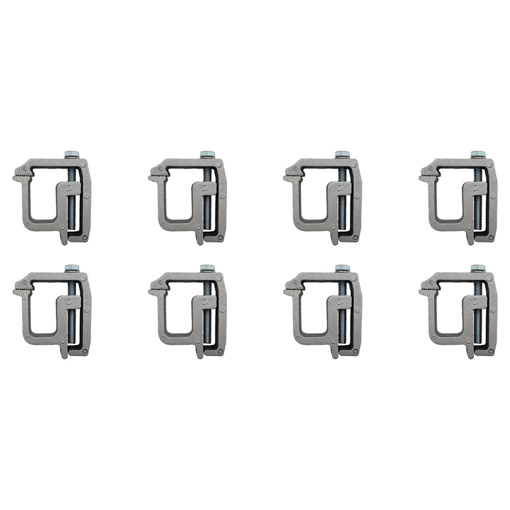 (Pack of 8) Aluminum Truck Cap Mounting Clamp for Laventure OTK20-0291 OTK200291