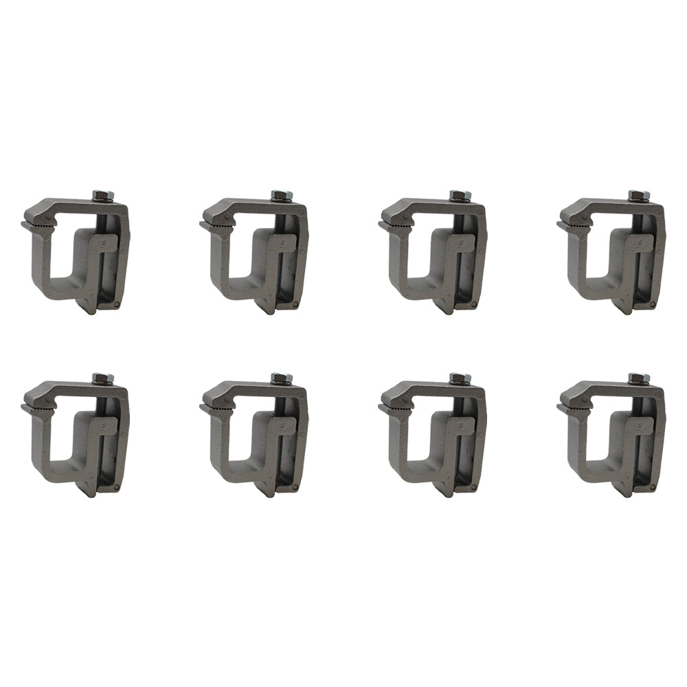 (Pack of 8) Aluminum Truck Cap Mounting Clamp for Laventure OTK20-0291 OTK200291
