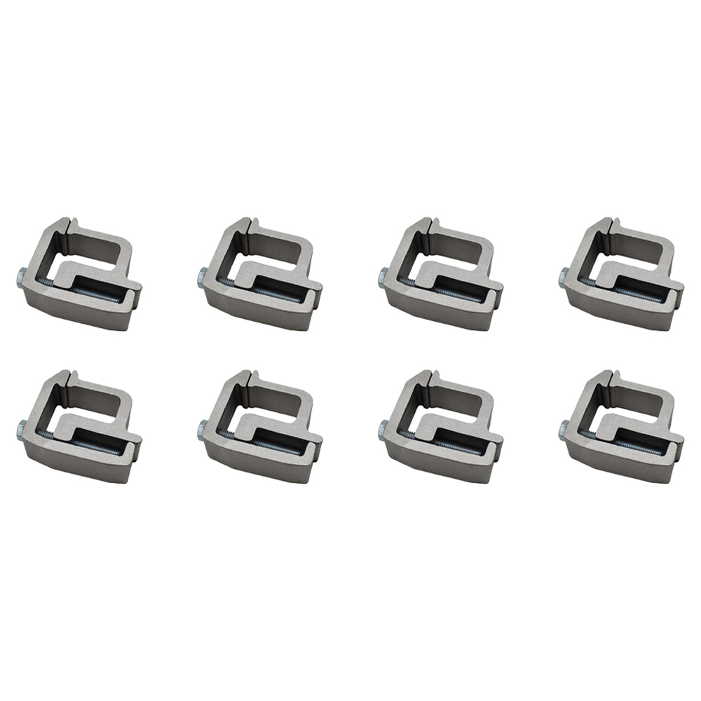 (Pack of 8) Aluminum Truck Cap Mounting Clamp for Laventure OTK20-0291 OTK200291