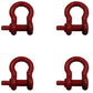 3-4RSHACKLE Qty 4: Red 3/4" Shackle Fits Universal Products
