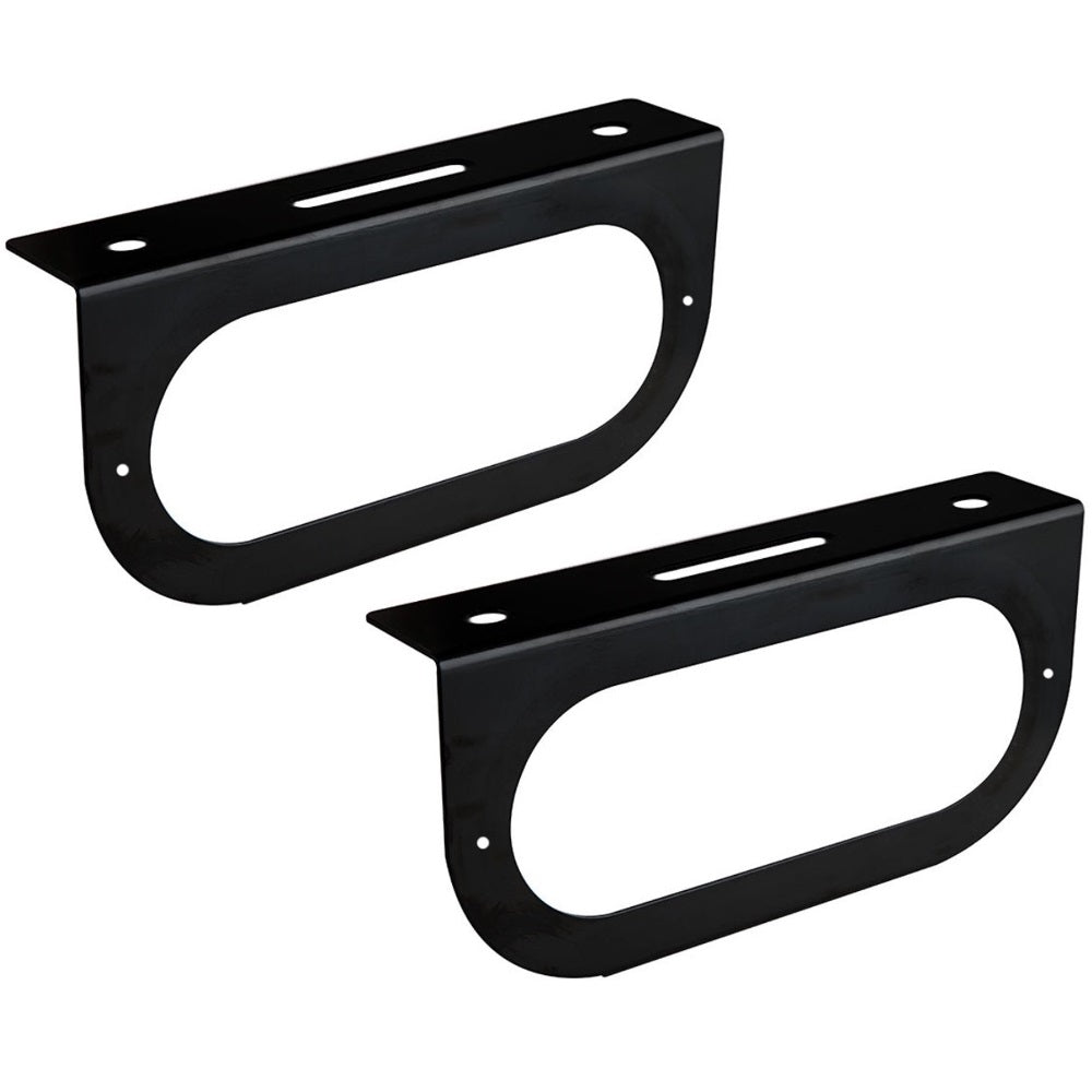421-09 Qty 2: 6" Oval Light Mounting Bracket Fits Universal Products