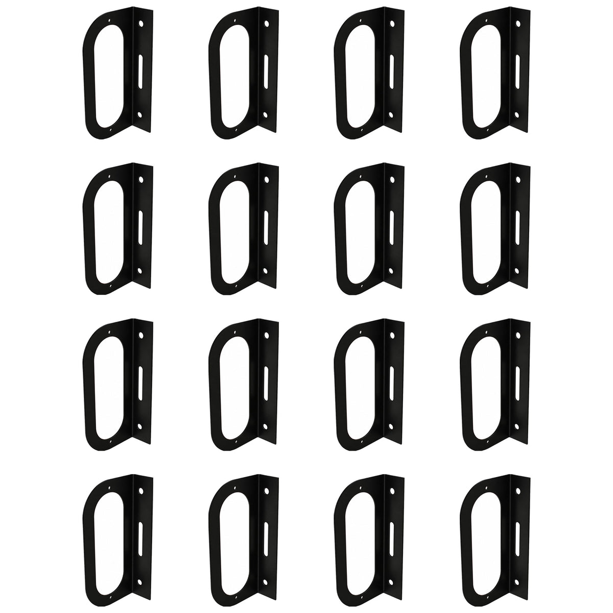 (16) Light Mounting Brackets fit 6" Oval Brake Light for Semi Trailer Truck Boat