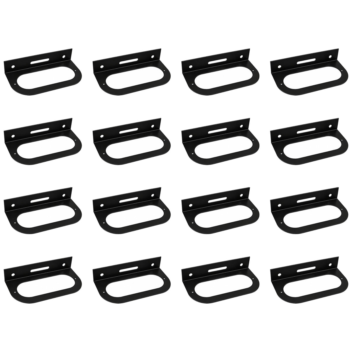 (16) Light Mounting Brackets fit 6" Oval Brake Light for Semi Trailer Truck Boat