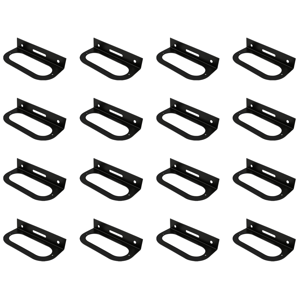 (16) Light Mounting Brackets fit 6" Oval Brake Light for Semi Trailer Truck Boat