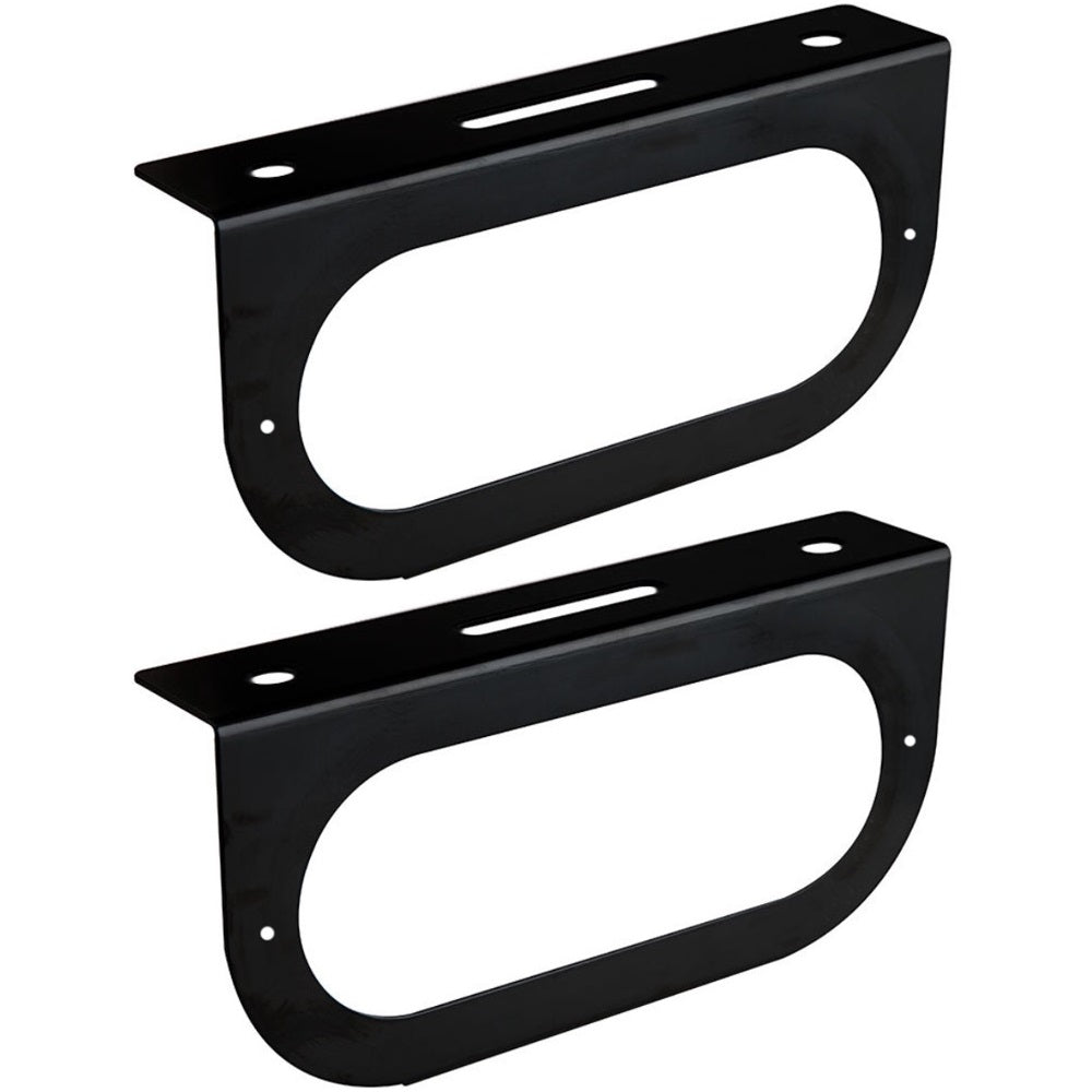 421-09 Qty 2: 6" Oval Light Mounting Bracket Fits Universal Products