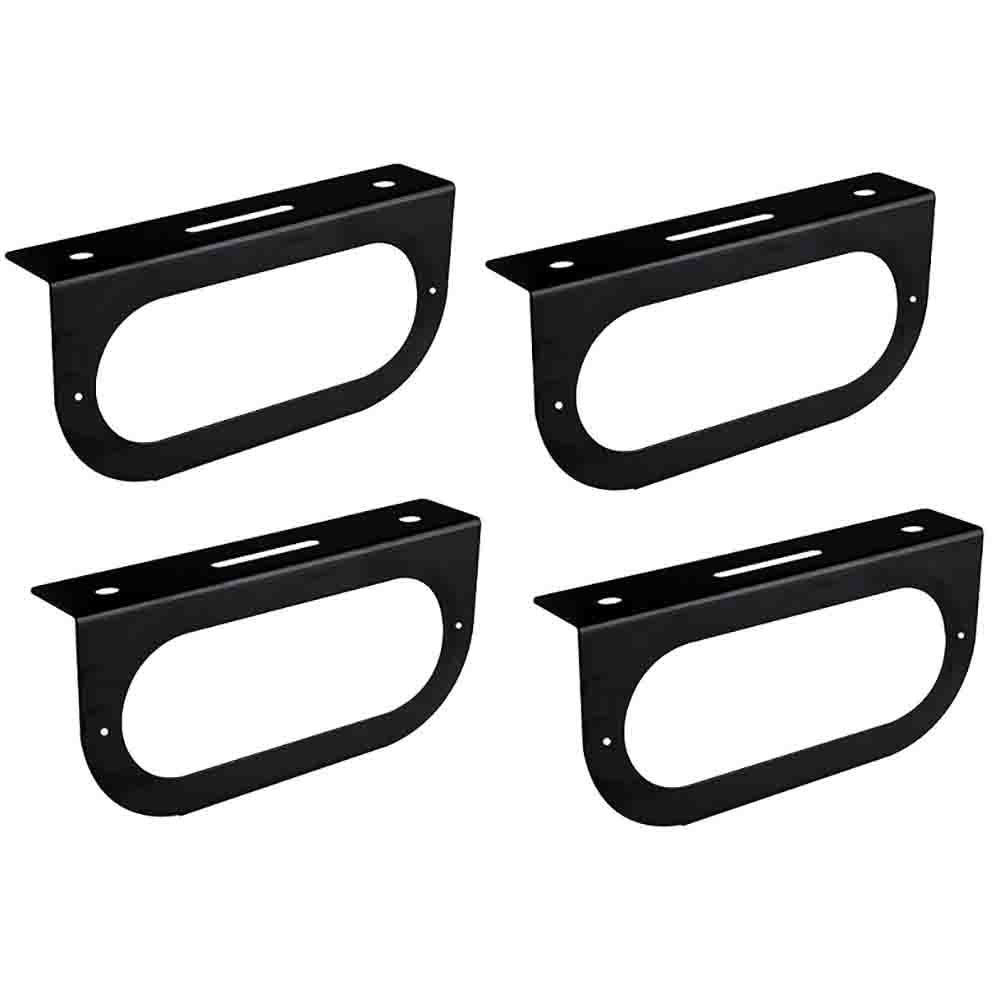 421-09 Qty 4: 6" Oval Light Mounting Bracket Fits Universal Products