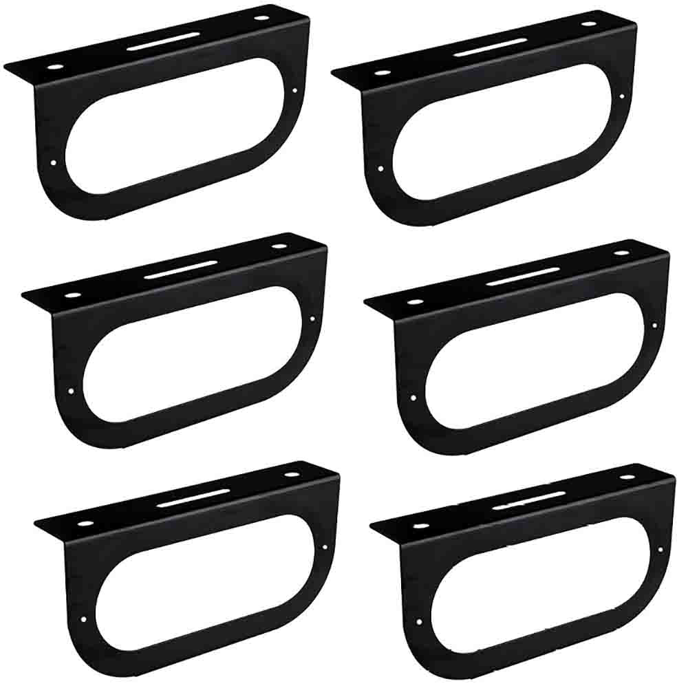 421-09 Qty 6: 6" Oval Light Mounting Bracket Fits Universal Products