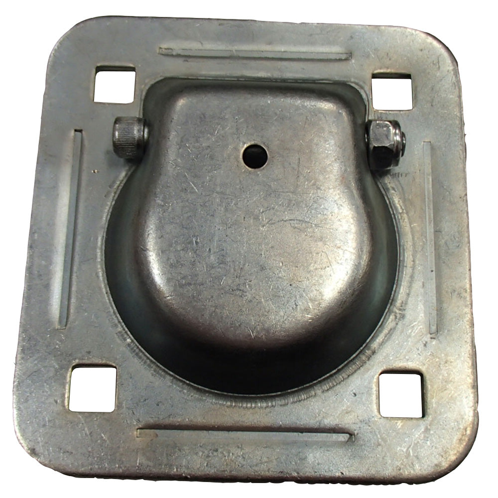 Flush Mount D-Ring - 1.5" Recessed Tie-Down Anchor for Trailers Trucks Cargo