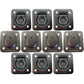 10 pk Flush Mount Recessed Ring Trailer Cargo Tie Down Control D-Rings 6000 lbs.