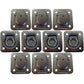 10 pk Flush Mount Recessed Ring Trailer Cargo Tie Down Control D-Rings 6000 lbs.