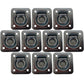 10 pk Flush Mount Recessed Ring Trailer Cargo Tie Down Control D-Rings 6000 lbs.