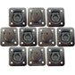 10 pk Flush Mount Recessed Ring Trailer Cargo Tie Down Control D-Rings 6000 lbs.