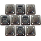 10 pk Flush Mount Recessed Ring Trailer Cargo Tie Down Control D-Rings 6000 lbs.