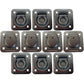 10 pk Flush Mount Recessed Ring Trailer Cargo Tie Down Control D-Rings 6000 lbs.