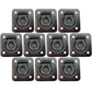 10 pk Flush Mount Recessed Ring Trailer Cargo Tie Down Control D-Rings 6000 lbs.