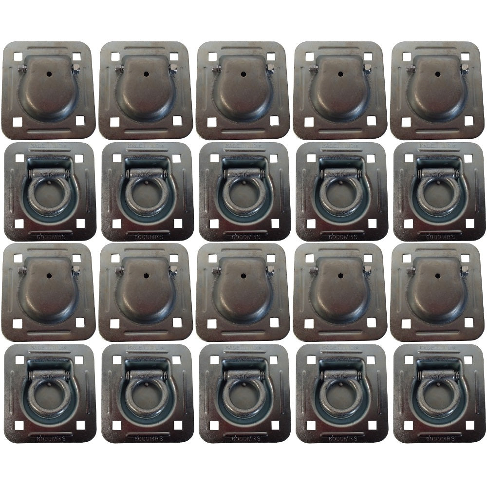 RDR5 Qty 20: 1-1/2" Bolt-on Recessed D-Ring Fits Universal Products